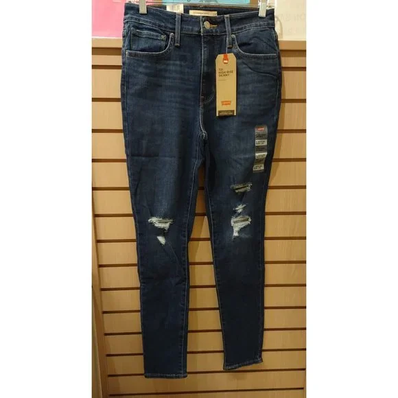 Levi's Women's 721 High Rise Skinny Jeans, Lapis Longing (Waterless) - Picture 4 of 8